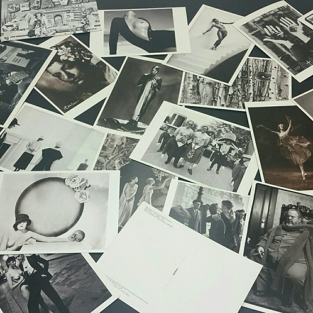 Set of 5 Vintage B/W Postcard fotofolio 1980s NOS